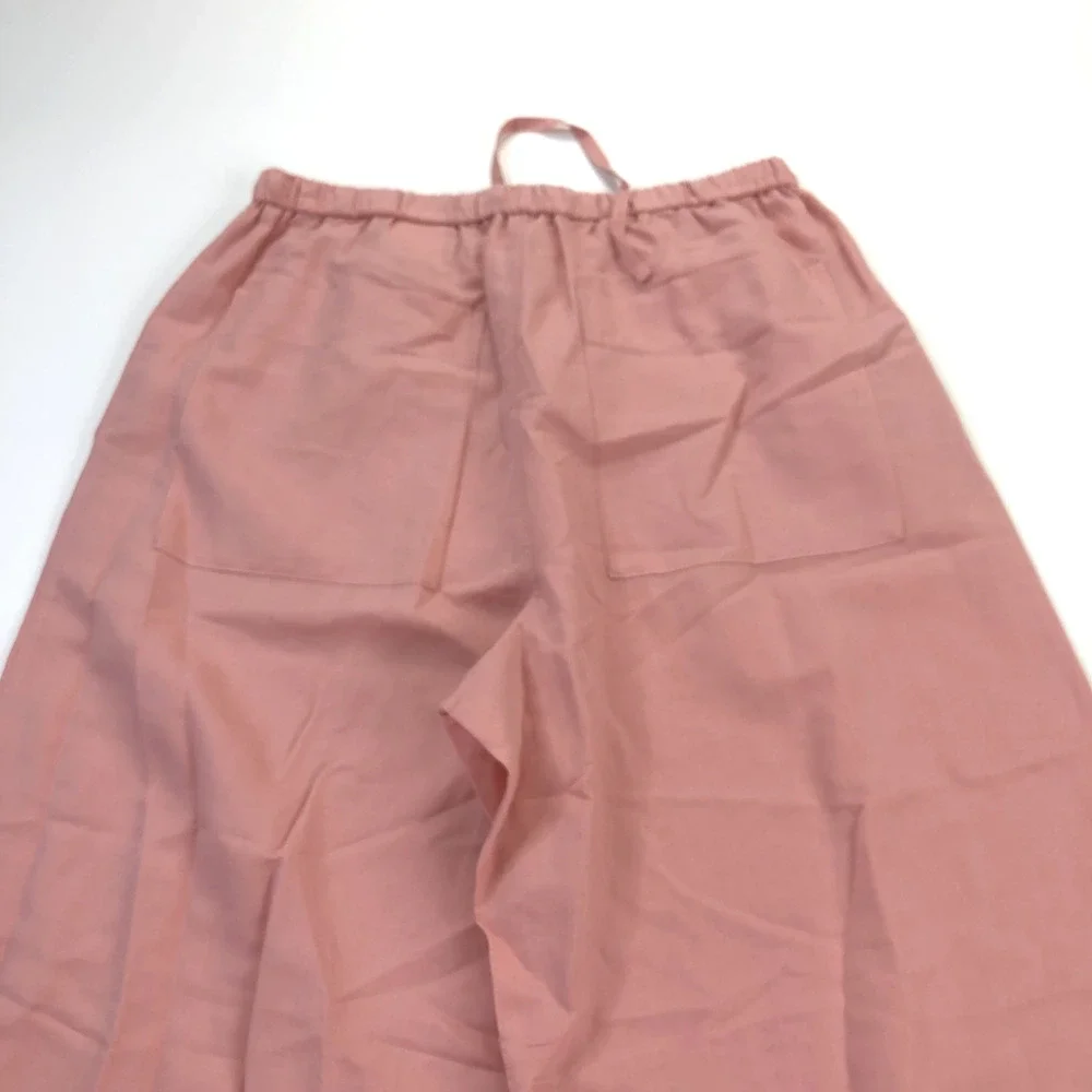 COS EUR 36 (Fit 30W 29L) Linen Cotton High Rise Wide Leg Pants Pink MINT
